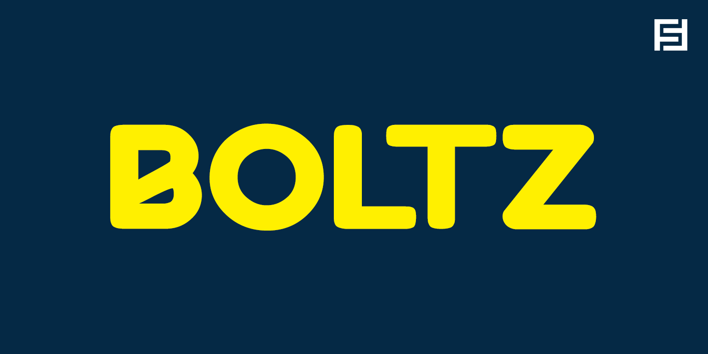 Boltz Font preview